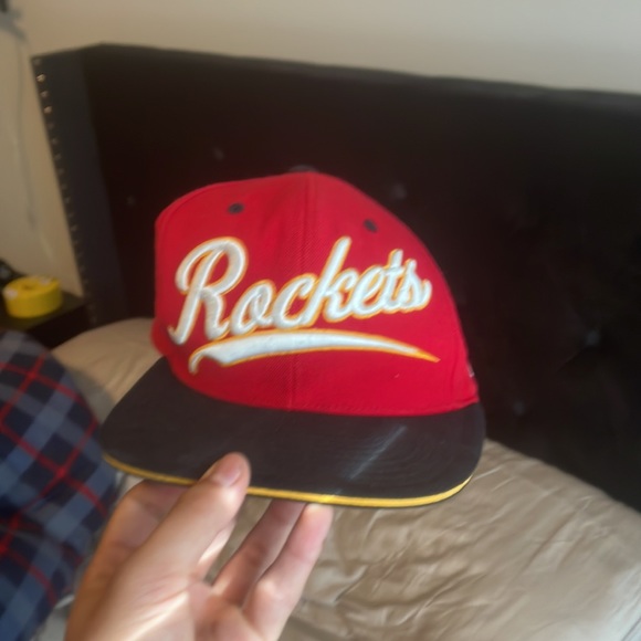 Houston rockets hat fitted size 7  56 cm hard wood classics - Picture 5 of 5
